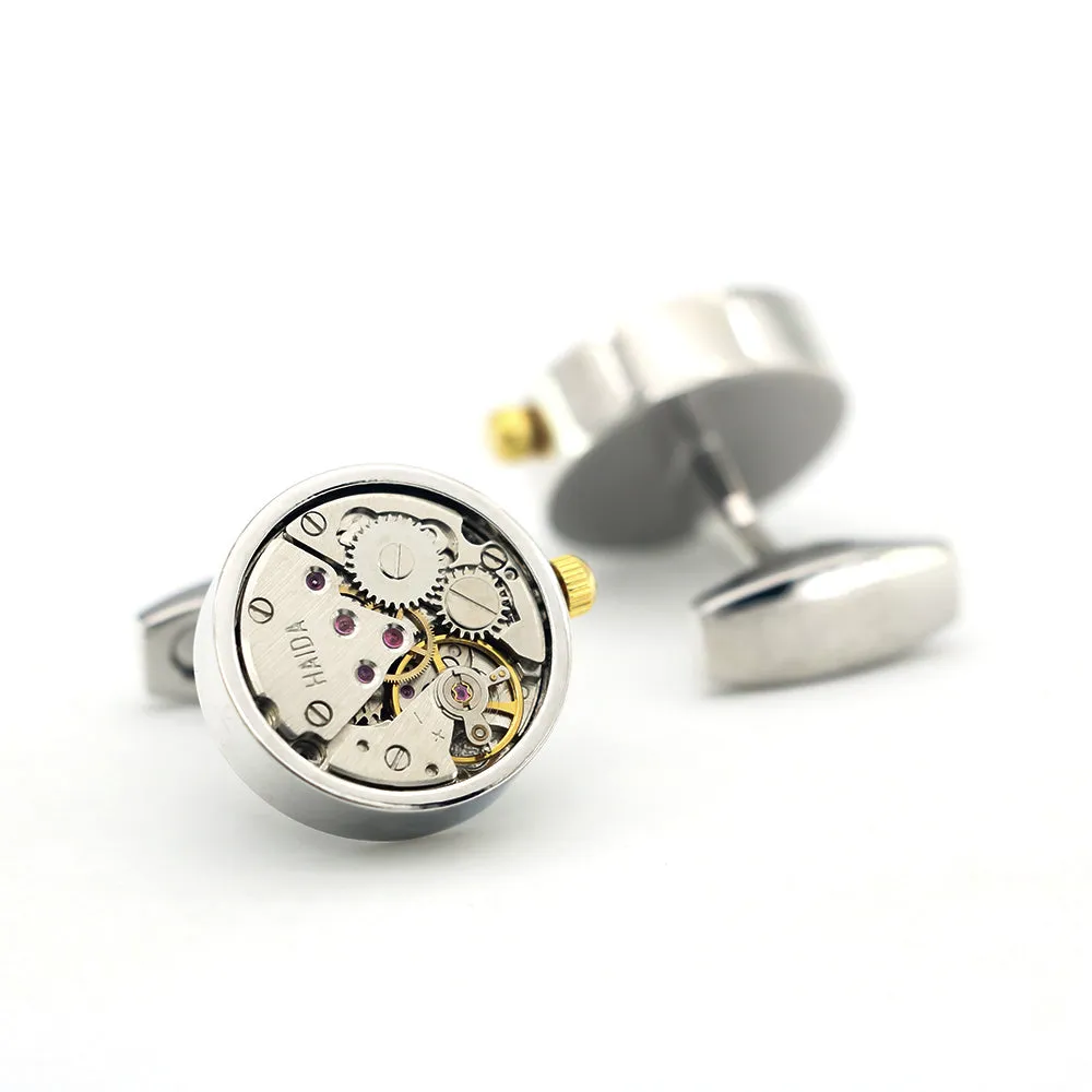 Sanford Watch Stainless Steel Cufflinks sold by The Dark Knot Limited product image thumbnail 3