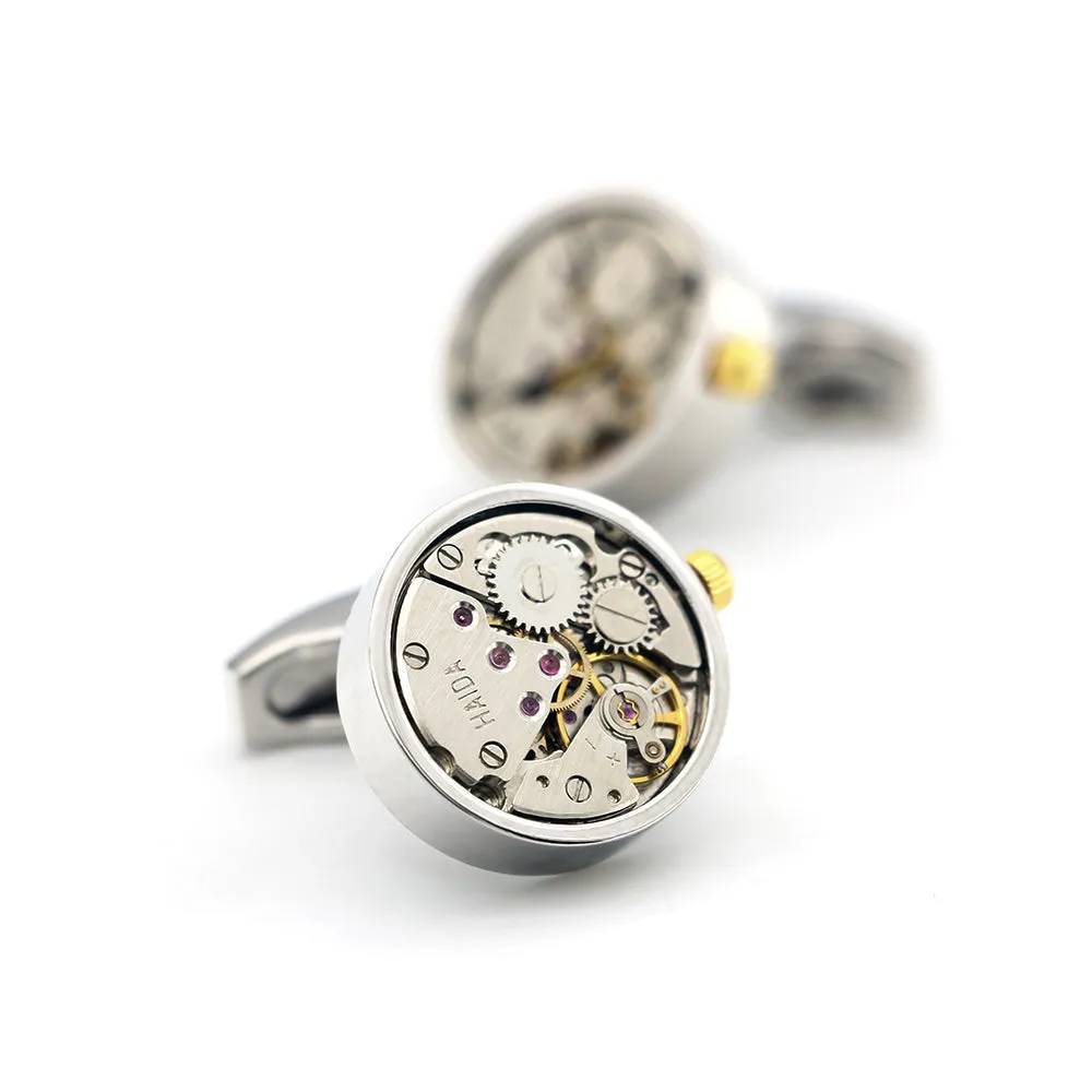 Sanford Watch Stainless Steel Cufflinks sold by The Dark Knot Limited product image thumbnail 2