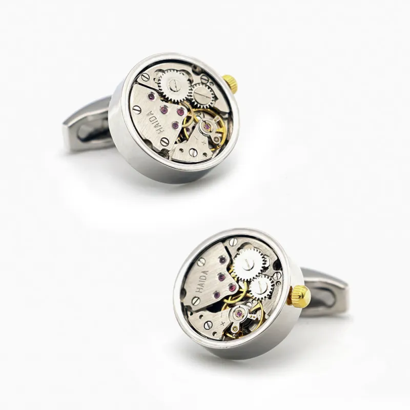 Sanford Watch Stainless Steel Cufflinks sold by The Dark Knot Limited
