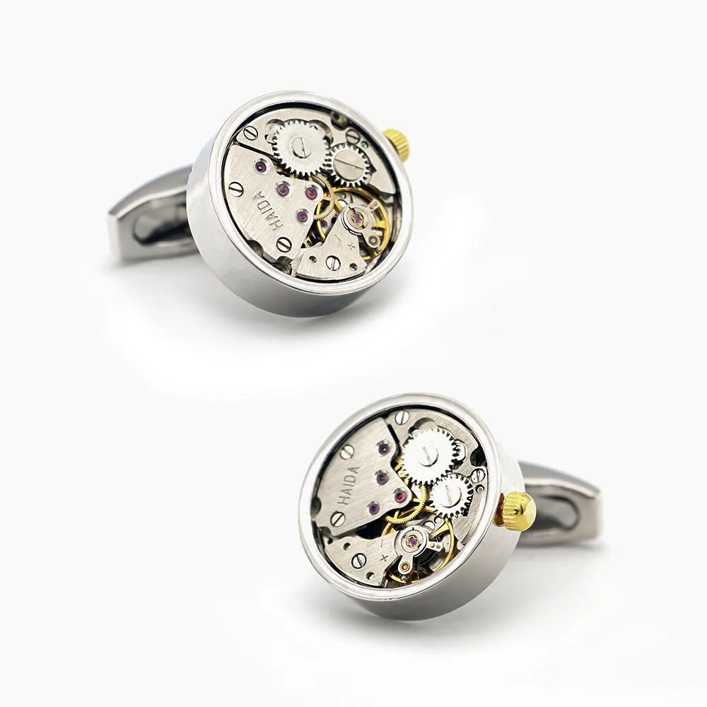 Sanford Watch Stainless Steel Cufflinks sold by The Dark Knot Limited