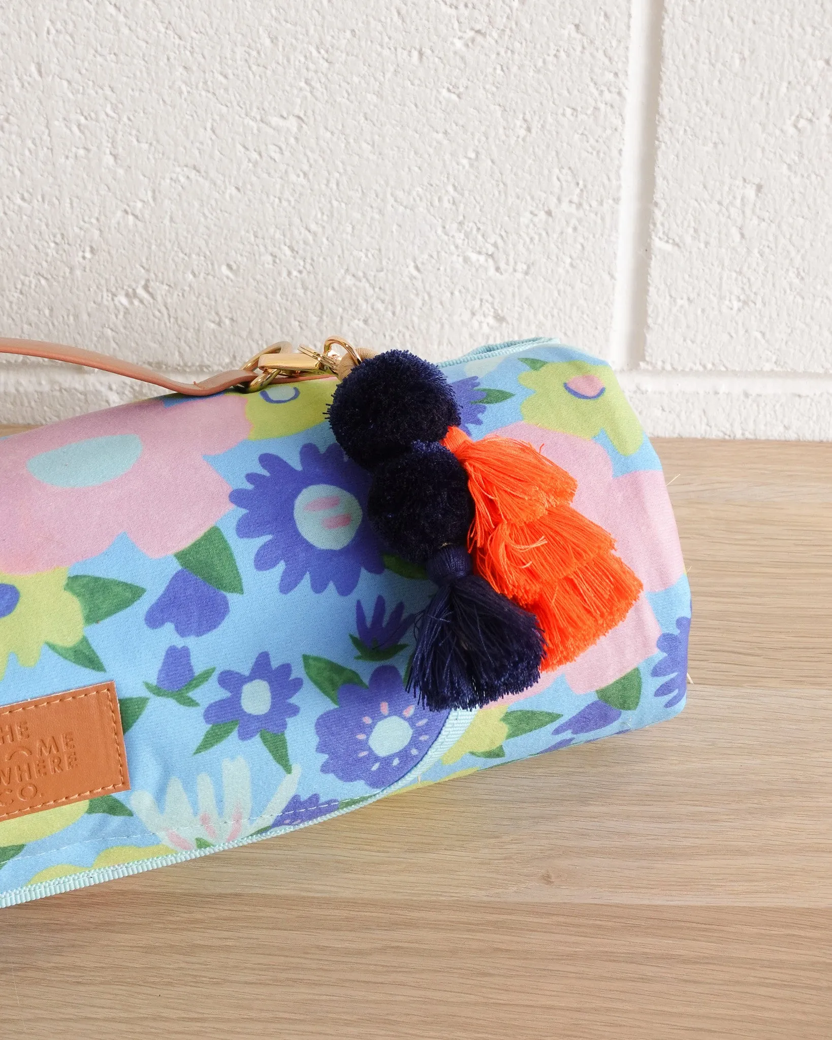 Pom Pom Navy & Coral sold by The Somewhere Co. product image thumbnail 2