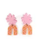 Pink & Orange Arch Dangle Earrings sold by The Somewhere Co.