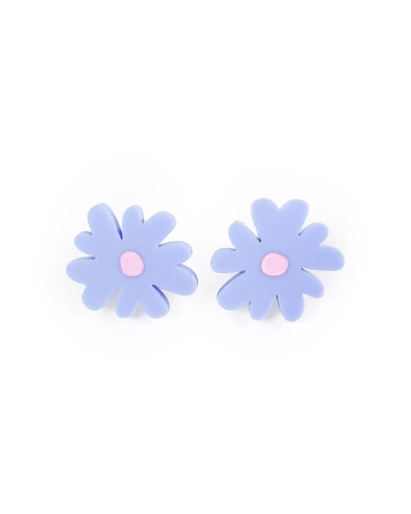Blue Small Blossom Stud Earrings sold by The Somewhere Co.