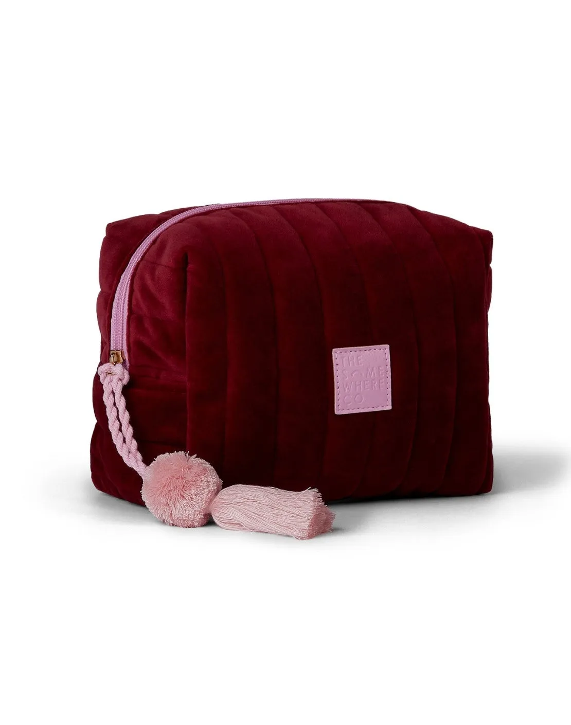 Burgundy Velvet Cosmetic Case sold by The Somewhere Co. product image thumbnail 3