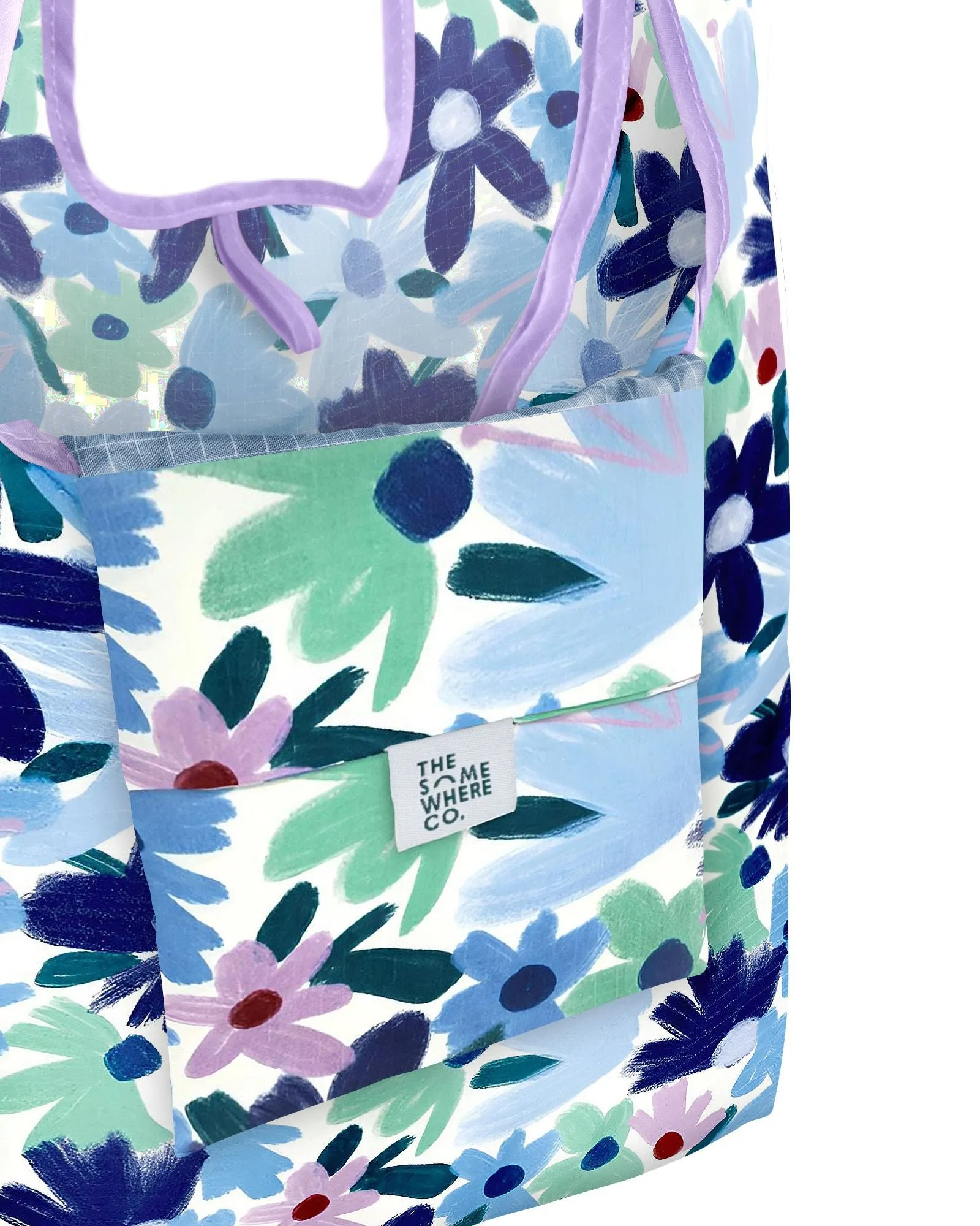 Blue Meadow Reusable Shopping Bag sold by The Somewhere Co. product image thumbnail 5