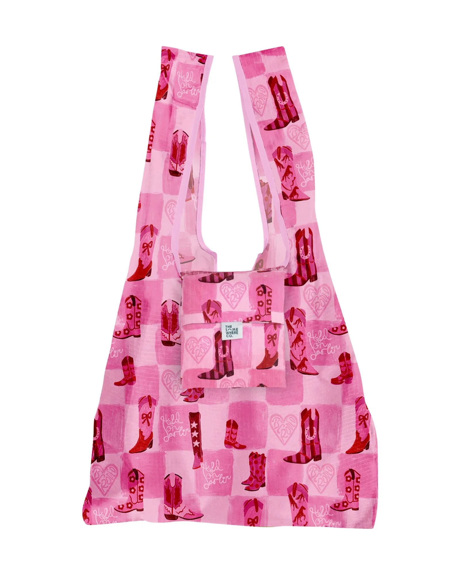 Hold On Darlin' Reusable Shopping Bag sold by The Somewhere Co.