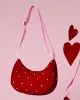 Queen of Hearts Small Crescent Bag sold by The Somewhere Co.