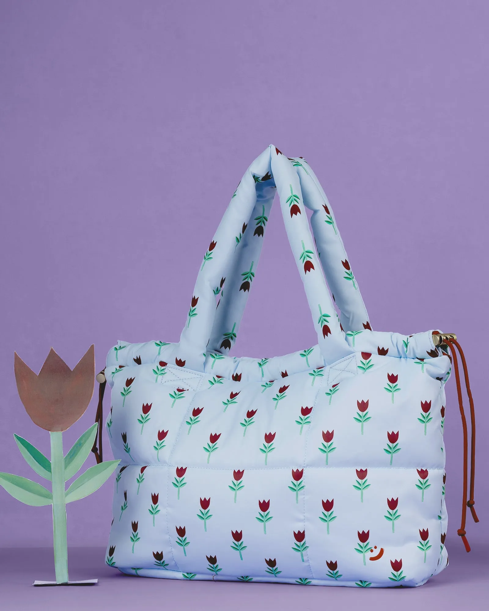 Buy Myself Flowers Marshmallow Midi Tote sold by The Somewhere Co. product image thumbnail 3