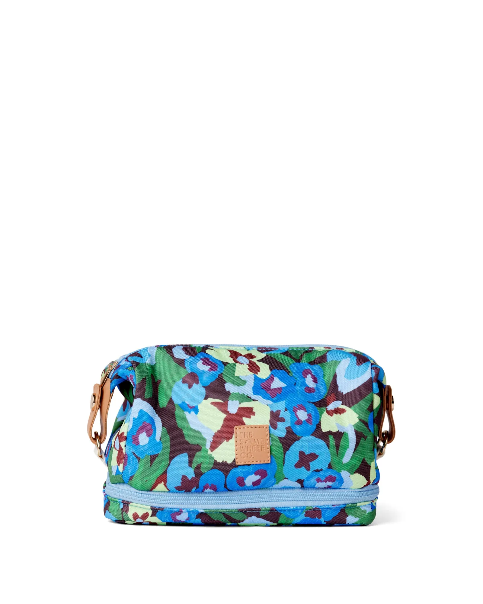 Pansy Patch Cosmetic Bag sold by The Somewhere Co.