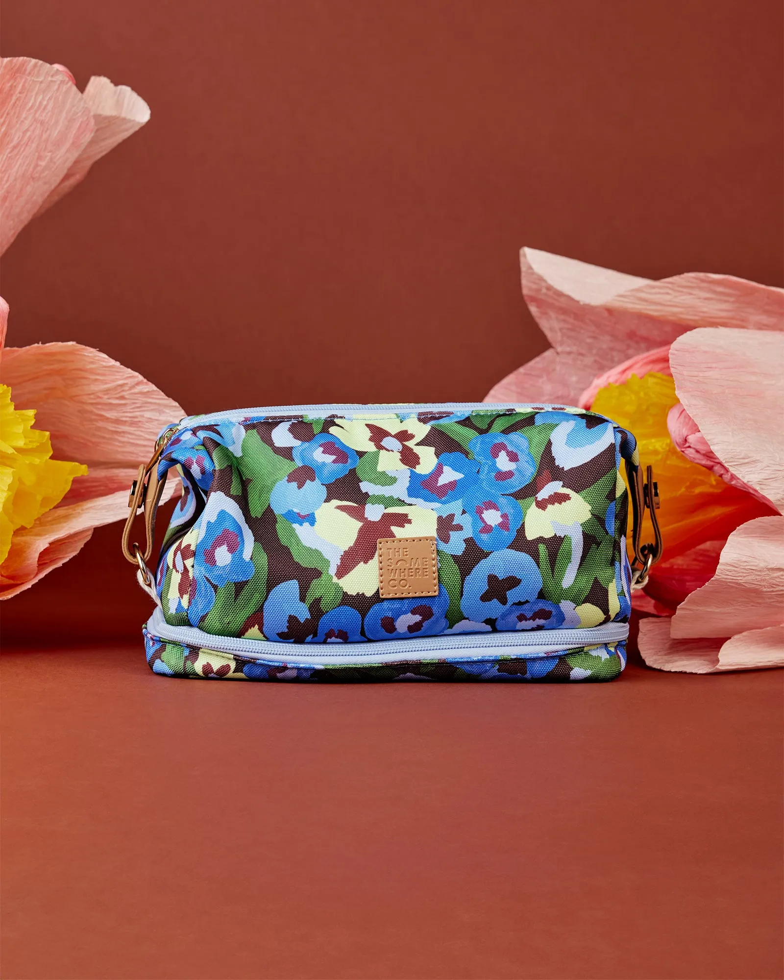 Pansy Patch Cosmetic Bag sold by The Somewhere Co. product image thumbnail 4