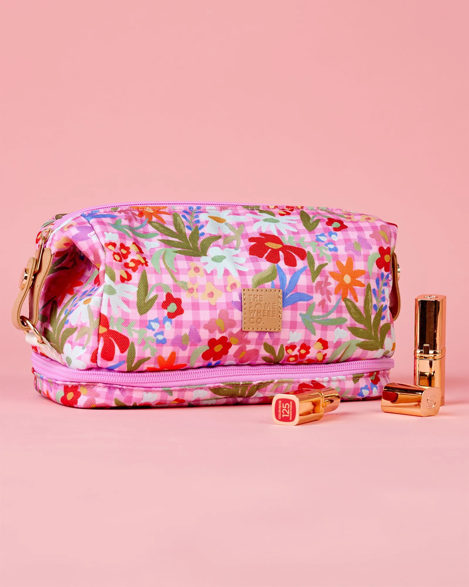 Flowerburst Cosmetic Bag sold by The Somewhere Co. product image thumbnail 4