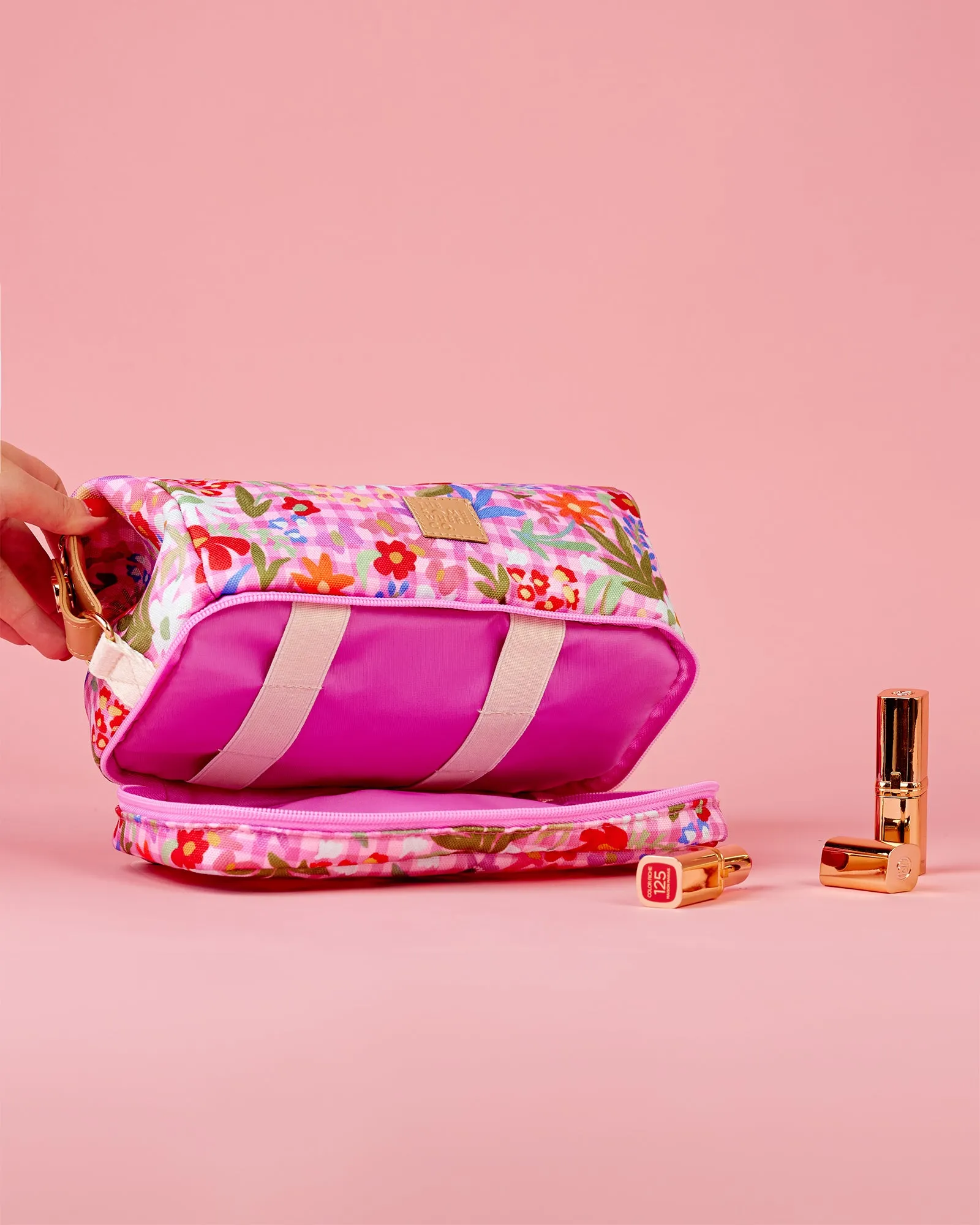 Flowerburst Cosmetic Bag sold by The Somewhere Co. product image thumbnail 5