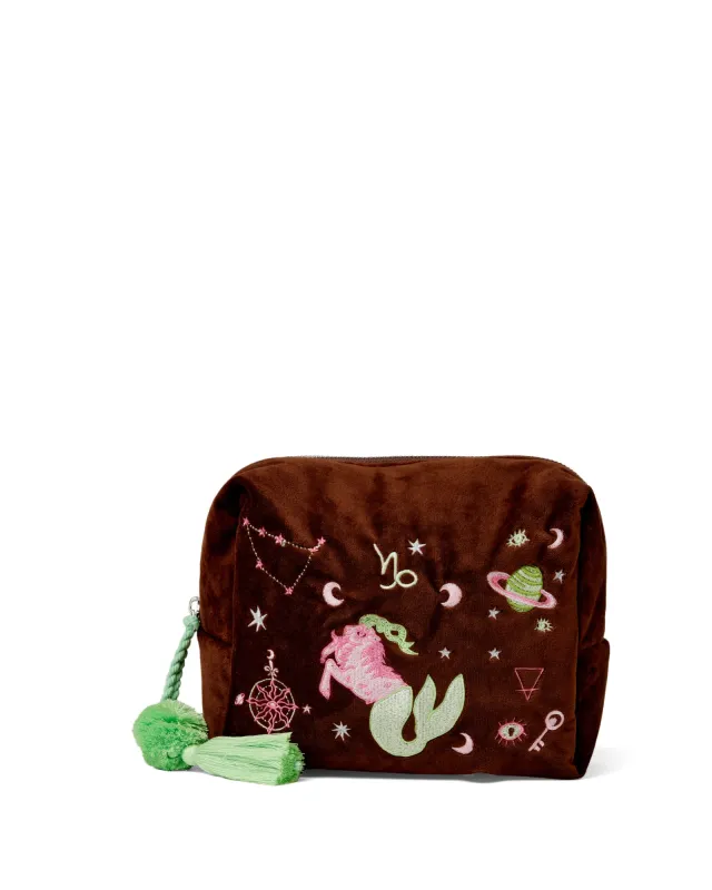 Capricorn Astrology Cosmetic Case sold by The Somewhere Co.