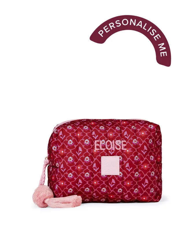 Personalised Rosewood Cosmetic Case sold by The Somewhere Co.