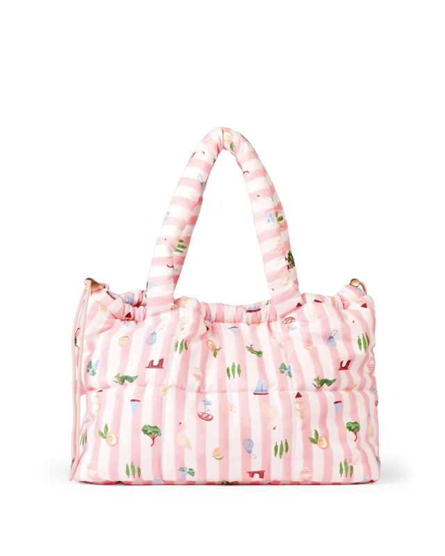 Boat Days Marshmallow Midi Tote sold by The Somewhere Co.