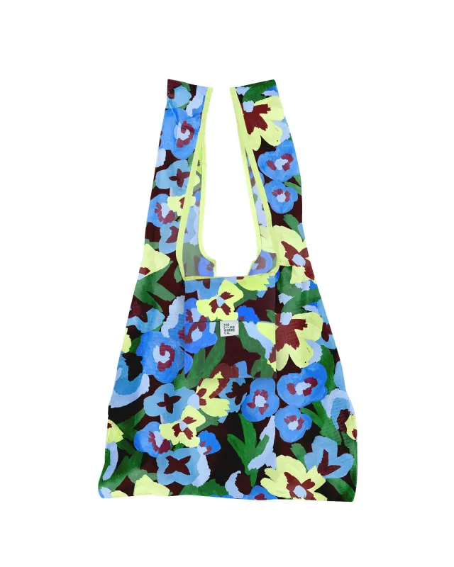 Pansy Patch Reusable Shopping Bag sold by The Somewhere Co.