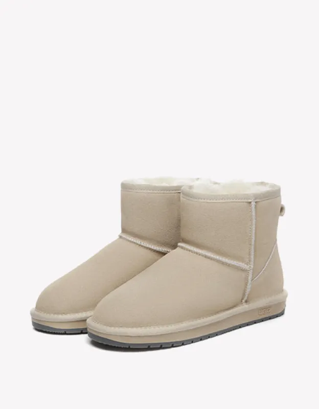 【UGG EXPRESS】Sheepskin Wool Ankle Chunky Platform Murray AUSTRALIAN SHEPHERD® UGG Slippers Sheepskin Wool Ankle