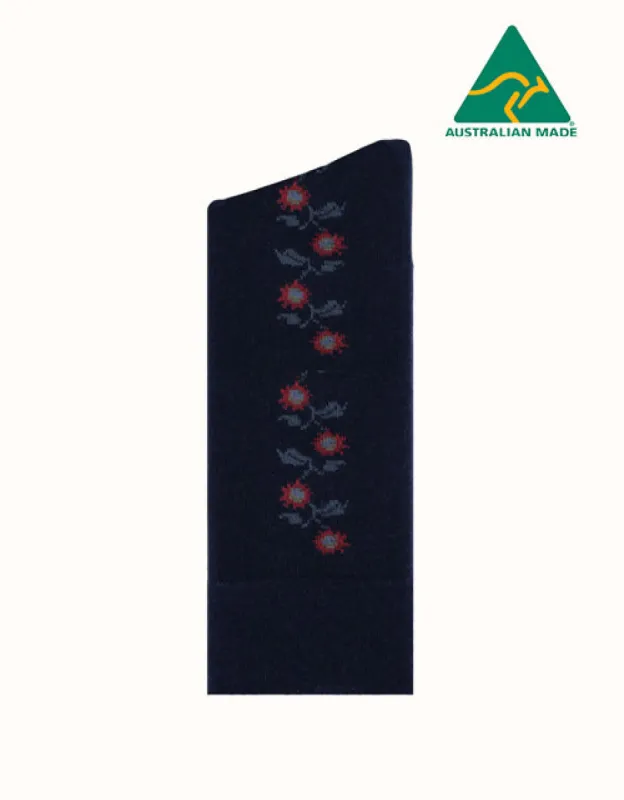 Humphrey Law Fine Merino Wool blend Patterned Health Socks sold by The UGG Shop