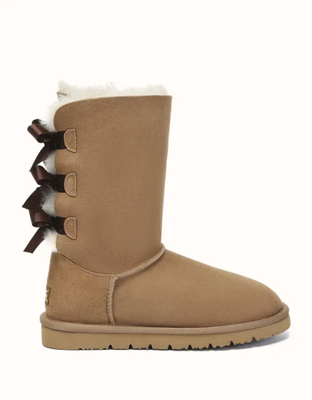 AUSTRALIAN SHEPHERD® Tall Back Bow Boots made by The UGG Shop
