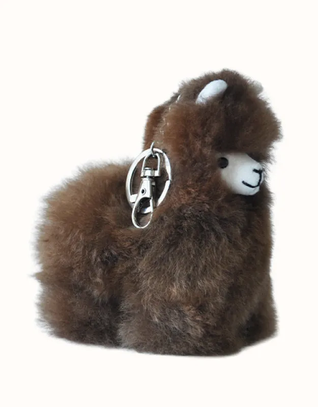 Auskin® Alpaca Huacaya Key Ring Alpaca Body Snap Hook sold by The UGG Shop