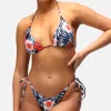 Hibiscus Haven Tie Up Tikini Top sold by Tikiboo