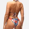 Hibiscus Haven Tie Up Tikini Top sold by Tikiboo