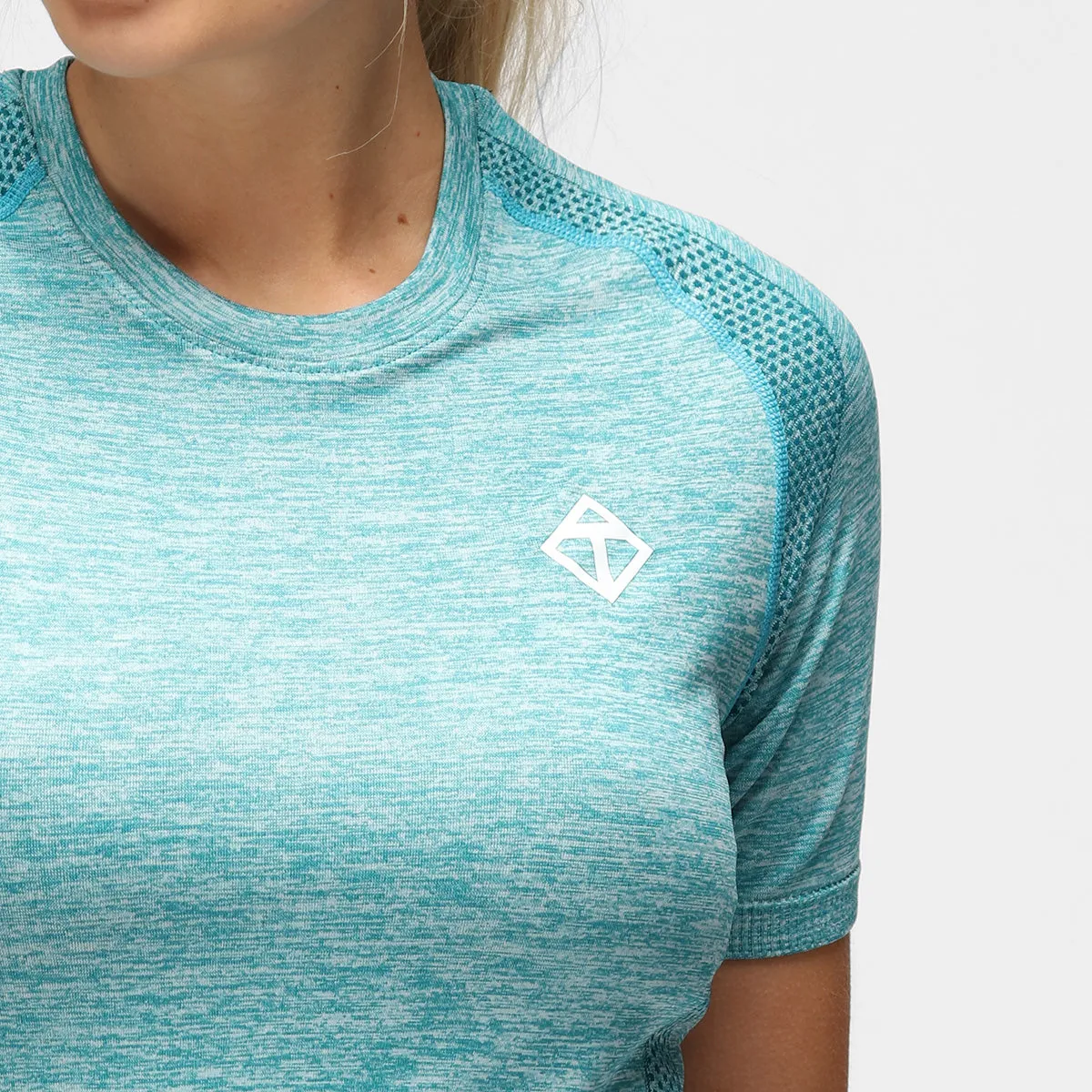Turquoise Seamless T-Shirt sold by Tikiboo product image thumbnail 4