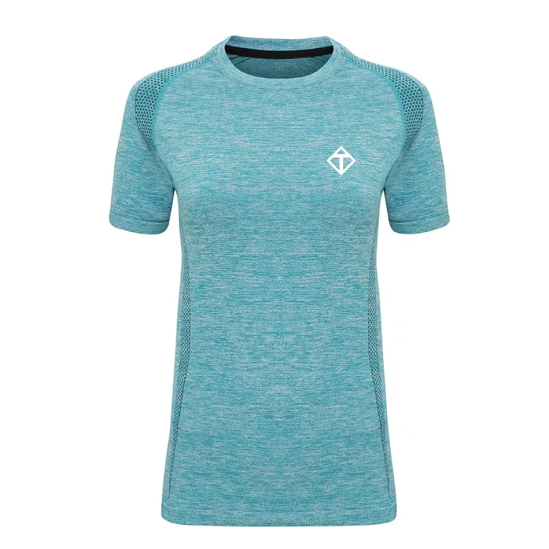 Turquoise Seamless T-Shirt sold by Tikiboo
