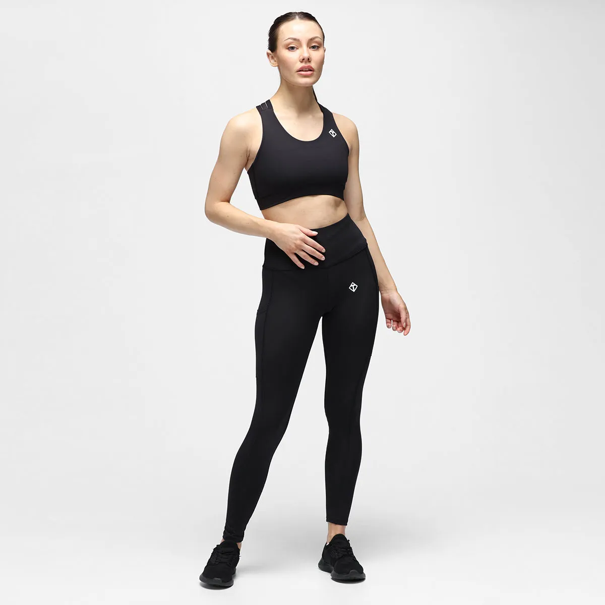 Black Diamond Luxe Leggings With Pockets sold by Tikiboo product image thumbnail 2
