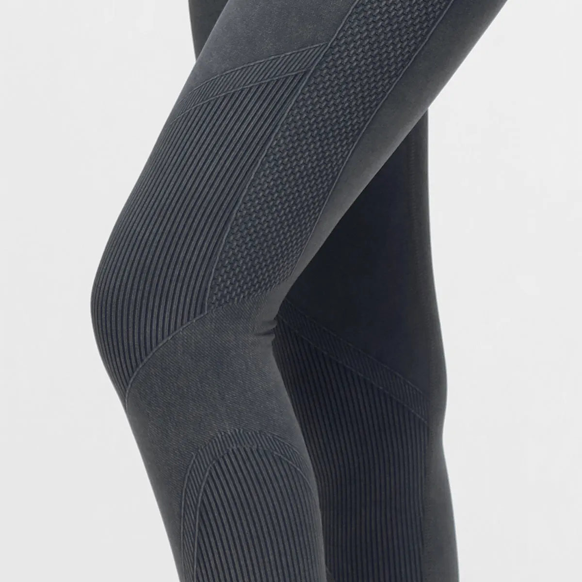 Black Denim Seamless Leggings sold by Tikiboo product image thumbnail 4
