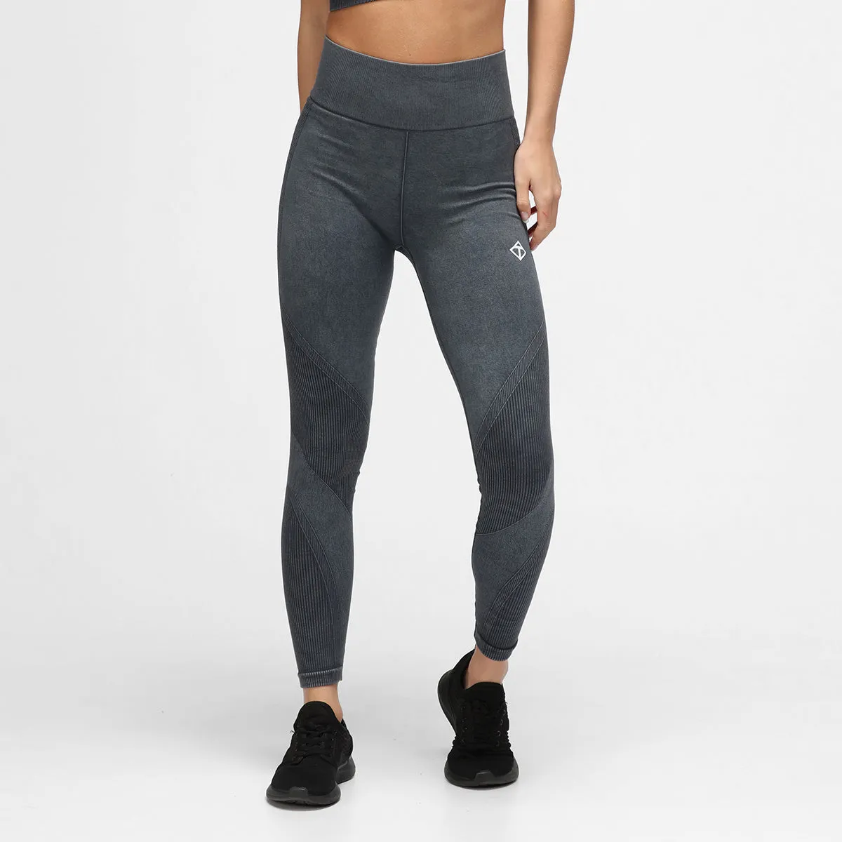 Black Denim Seamless Leggings sold by Tikiboo product image thumbnail 5