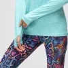 Ocean Blue Cowl Neck Hoodie sold by Tikiboo