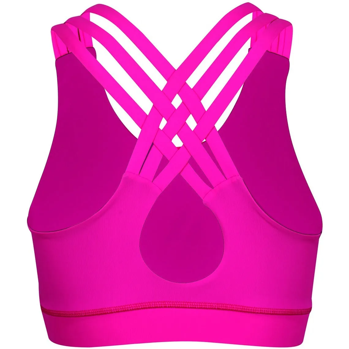 Neon Pink Cross Back Bra sold by Tikiboo product image thumbnail 5
