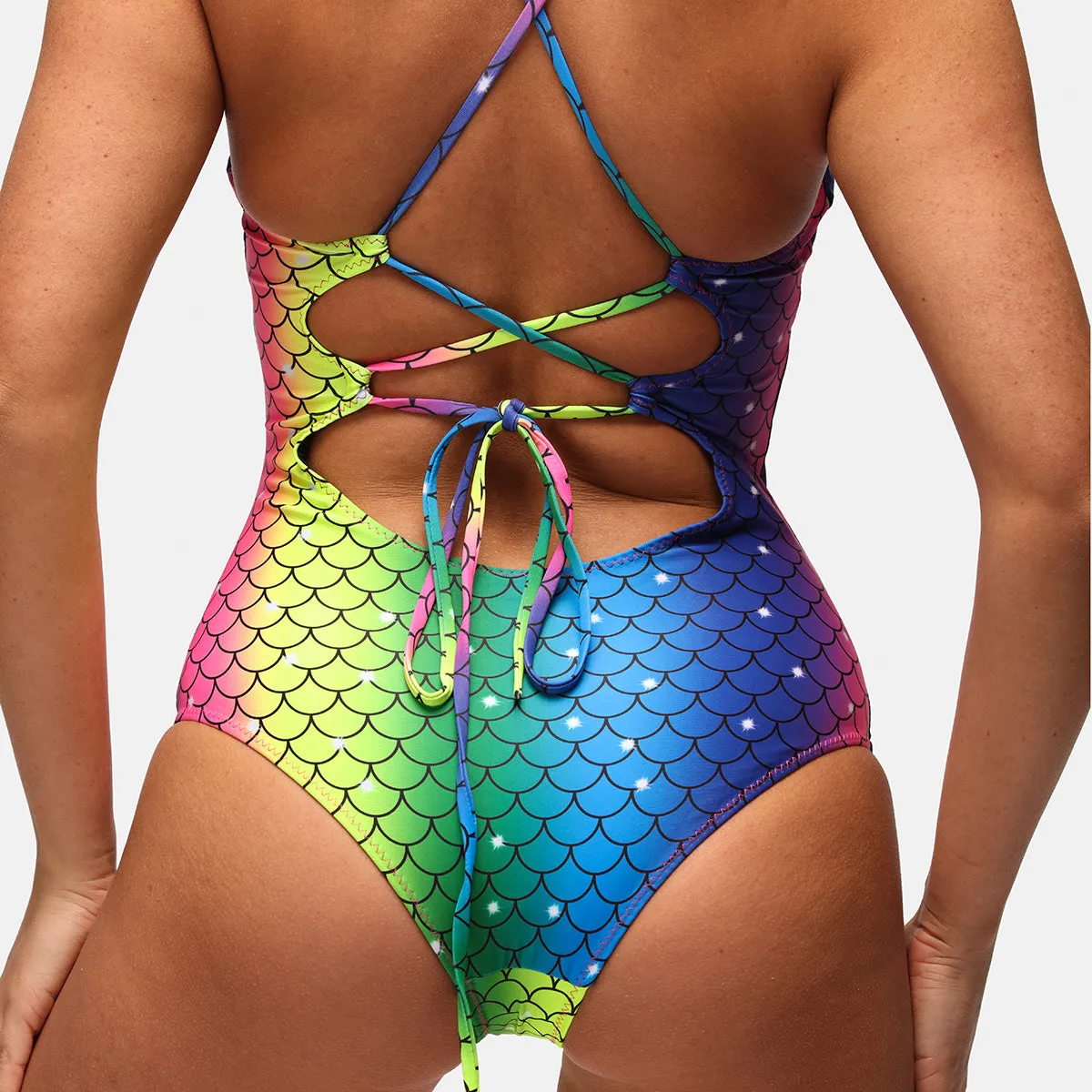 Rainbow Reef Crossover Swimsuit sold by Tikiboo product image thumbnail 4