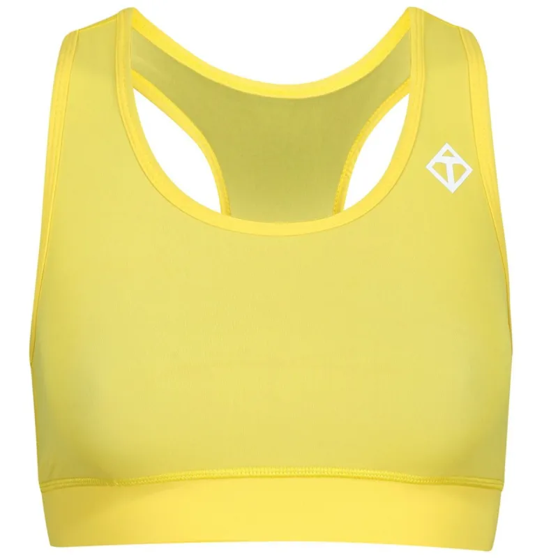 Yellow Racer Back Bra sold by Tikiboo