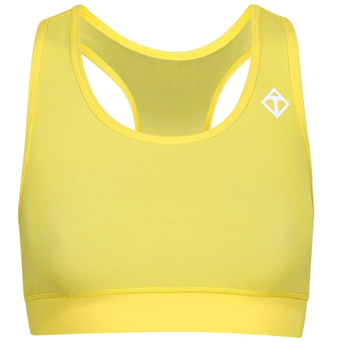 Yellow Racer Back Bra sold by Tikiboo