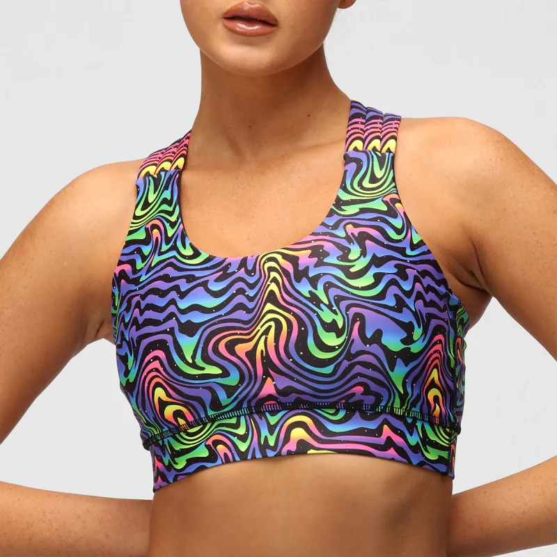 Cosmic Vortex Cross Back Bra sold by Tikiboo