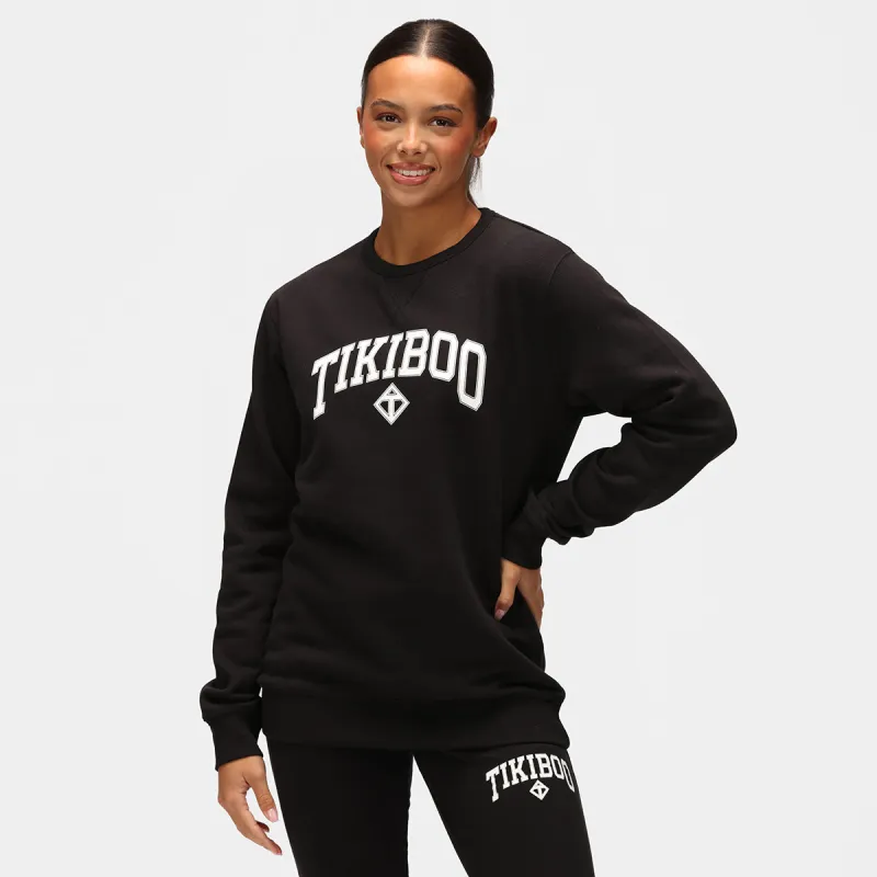 Black Athleisure Sweatshirt sold by Tikiboo