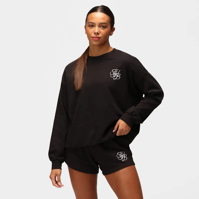 TKB Black Terry Oversized Sweatshirt sold by Tikiboo