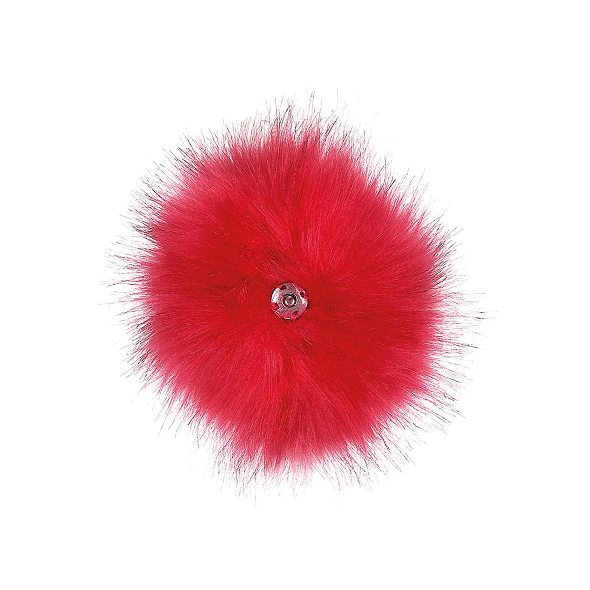 Scarlet Faux Fur Pom-Pom Keyring sold by Tikiboo product image thumbnail 2