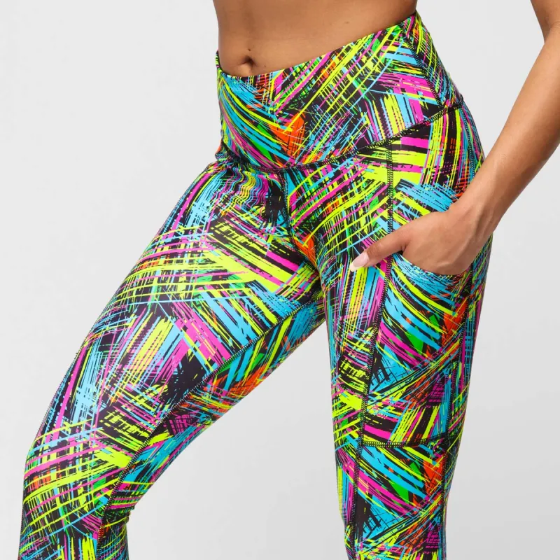 Neon Scratch Leggings sold by Tikiboo