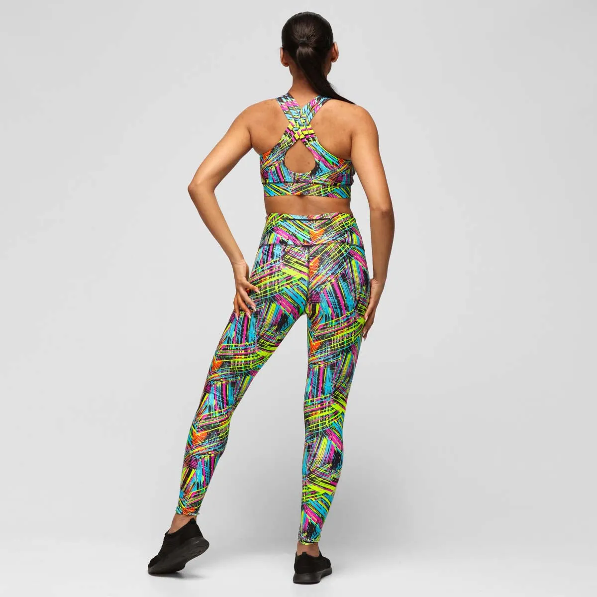 Neon Scratch Leggings sold by Tikiboo product image thumbnail 3