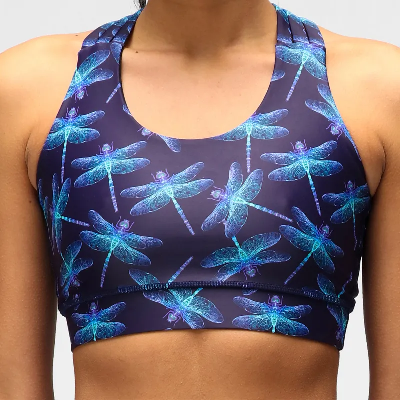Dragonflies Cross Back Bra sold by Tikiboo