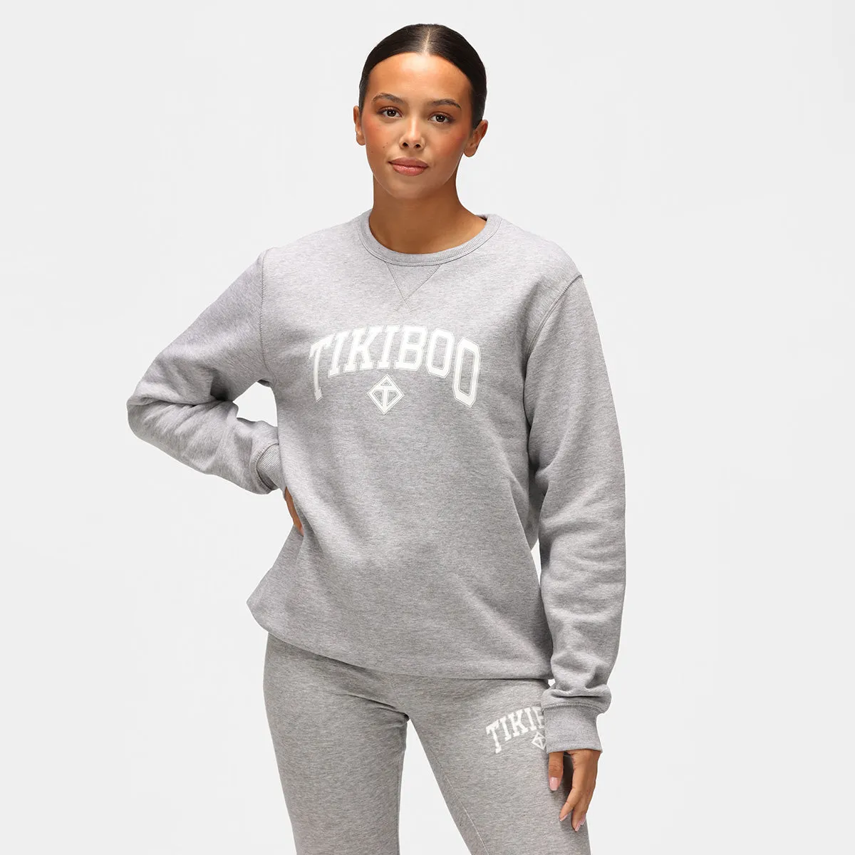 Grey Athleisure Sweatshirt sold by Tikiboo