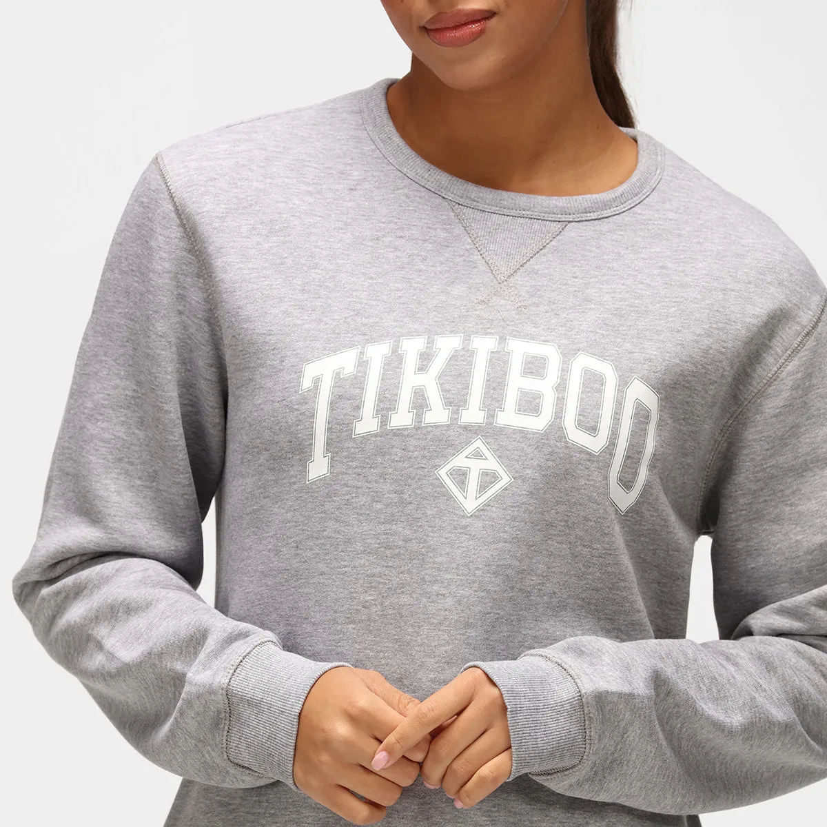Grey Athleisure Sweatshirt sold by Tikiboo product image thumbnail 2