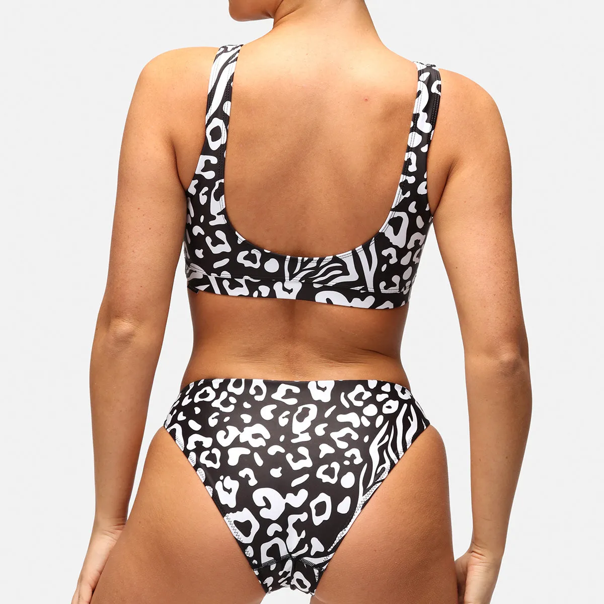 Monochrome Safari Cropped Tikini Top sold by Tikiboo product image thumbnail 4