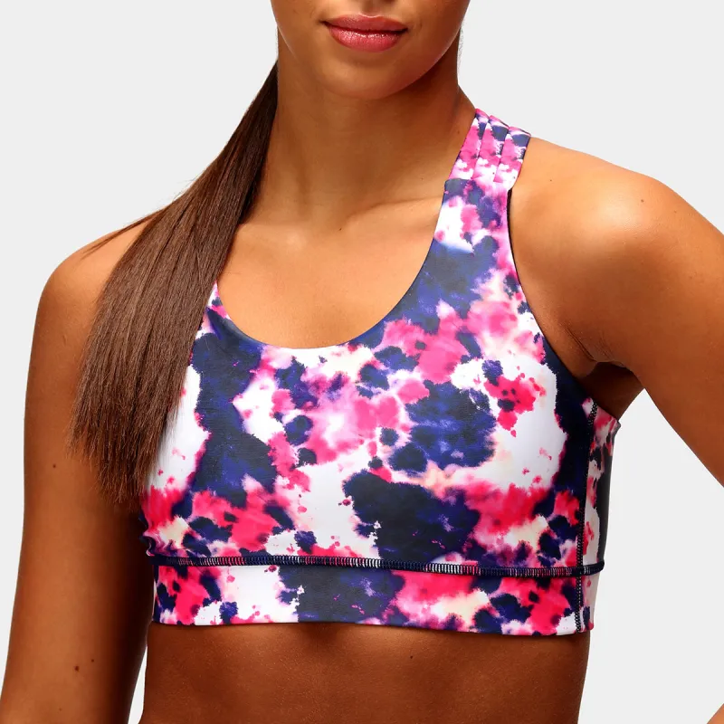 Tie Dye Cross Back Bra sold by Tikiboo