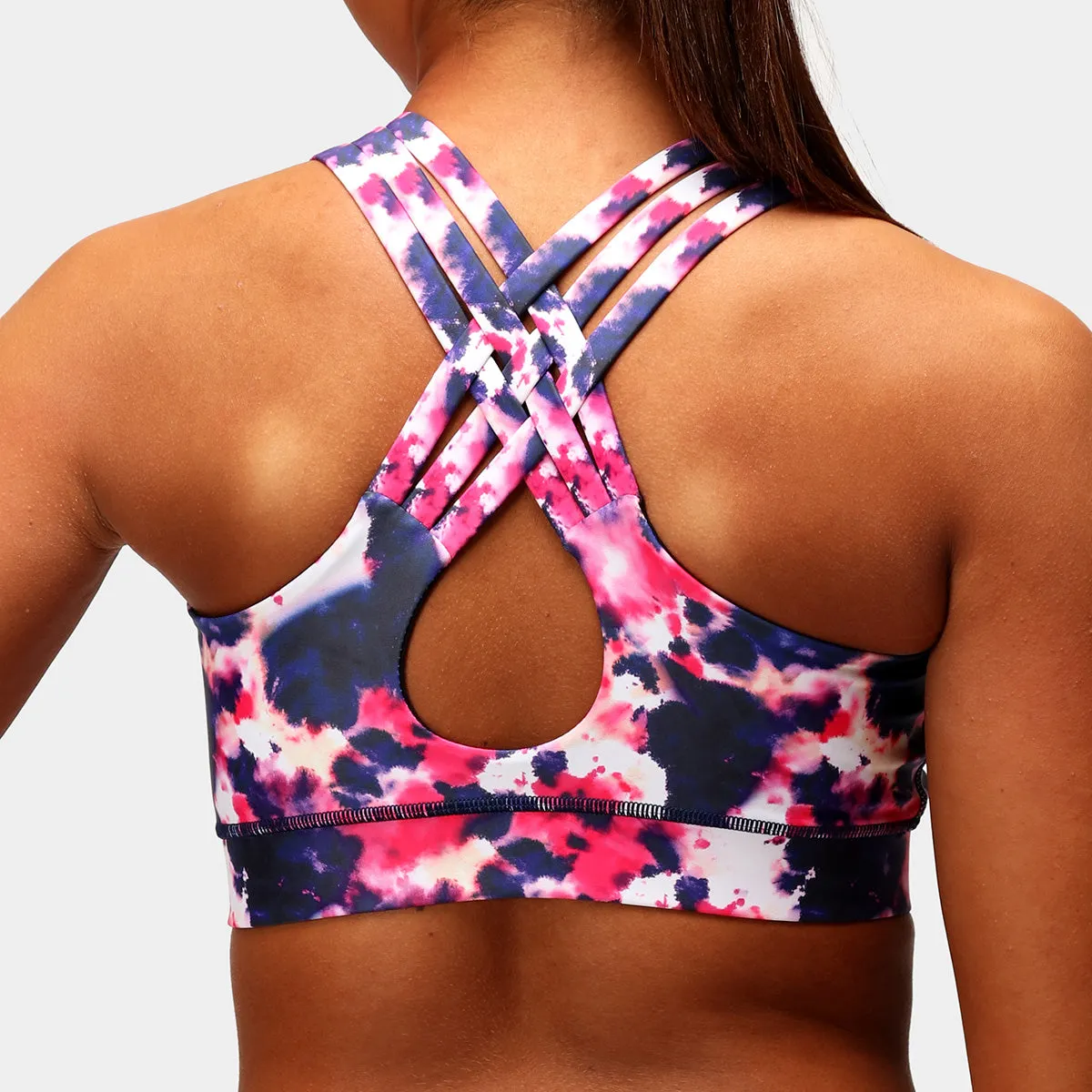Tie Dye Cross Back Bra sold by Tikiboo product image thumbnail 4