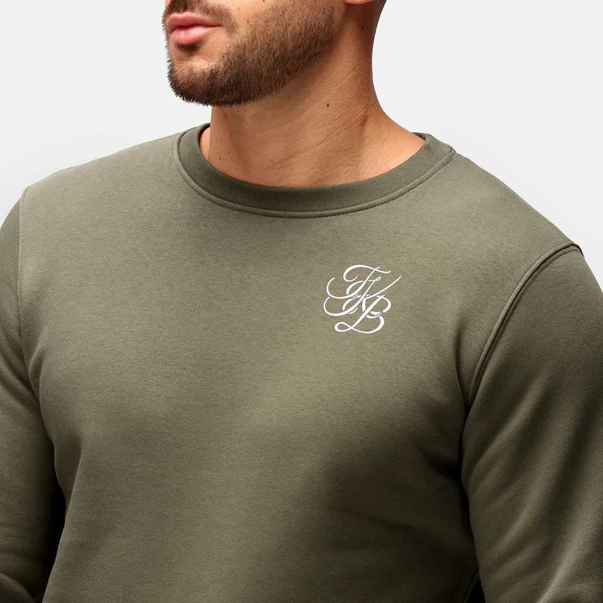 TKB Man Khaki Organic Sweatshirt sold by Tikiboo product image thumbnail 2