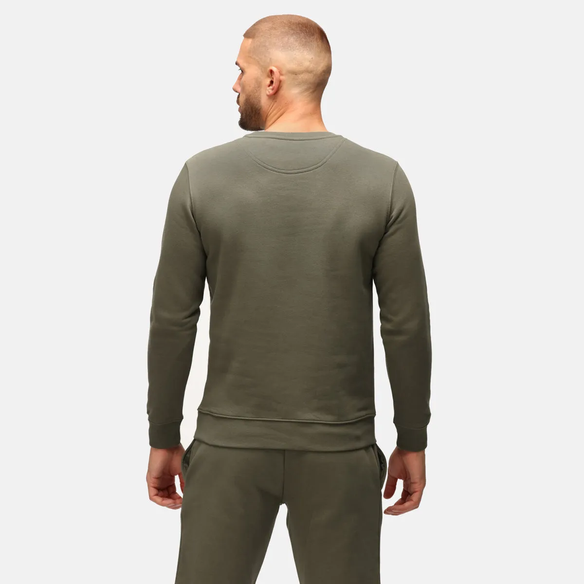 TKB Man Khaki Organic Sweatshirt sold by Tikiboo product image thumbnail 5
